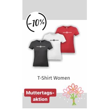 Beitragsbild Bald ist Muttertag - 10% Rabatt auf alle Damen T-Shirts!