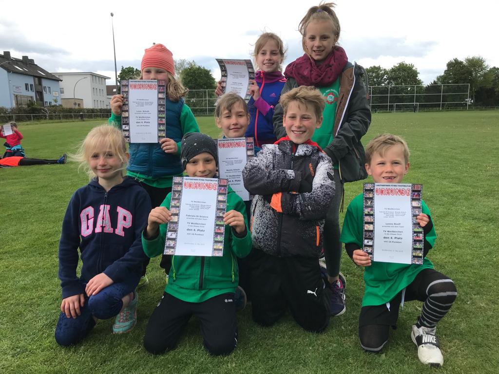Kinder des TVW beim Kinderleichtathletik-Wettkampf