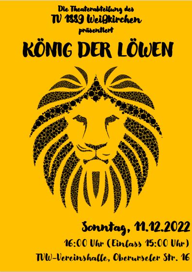 Plakat König der Löwen