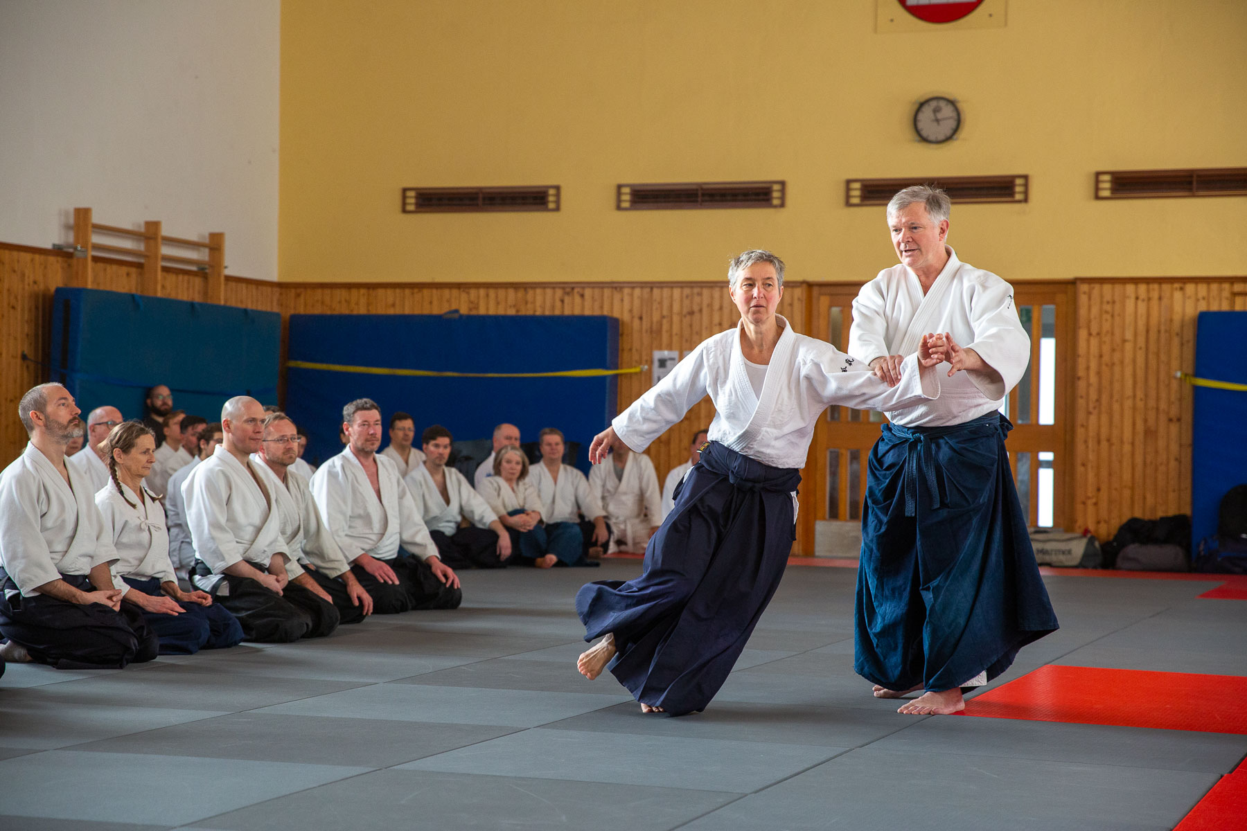 Teilnehmerinnen des Aikido-Lehrgangs